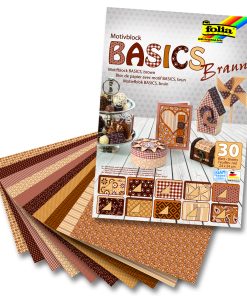 Folia Motiv Blok 24x34 Basics Kahve 30tabaka
