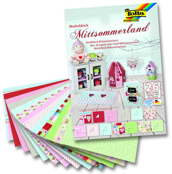 Folia Motiv Blok 24x34 Yaz Ortası 26tabaka