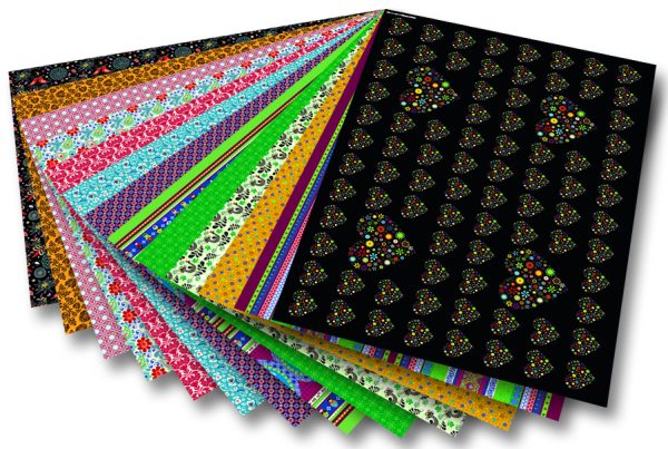 Folia Motiv Karton 50x70 Folklorik 13tabaka