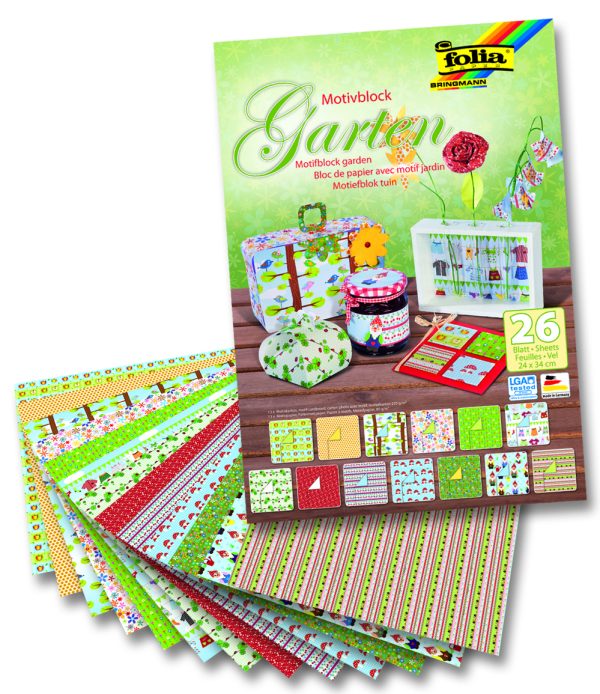 Folia Motiv Blok 24x34 Bahçe 13 desen 13tabaka