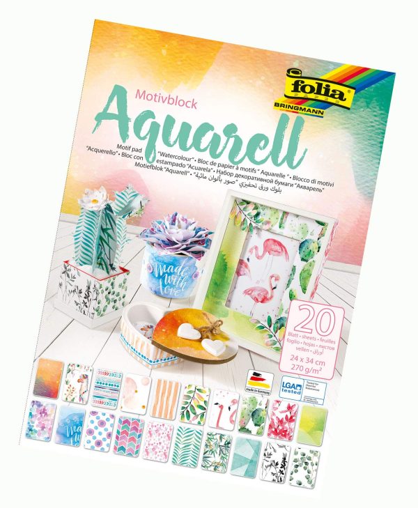 Folia Motiv Blok 24x34 Aquarell 20tabaka