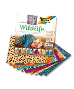 Folia Origami Kağıt 15x15 Vahşi Hayat 50tabaka