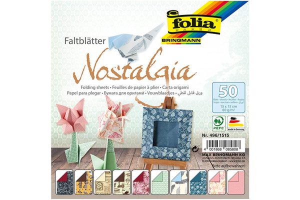 Folia Origami Kağıt 15x15 Nostalji 50tabaka
