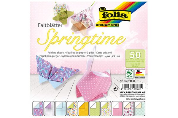 Folia Origami Kağıt 15x15 Bahar 50tabaka