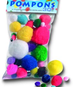 Folia Ponpon 30 adet Farklı Boy