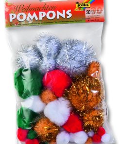 Folia Ponpon 30 adet Yılbaşı Karışık renkli