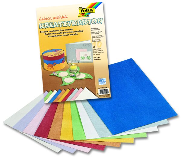 Folia Ceative Karton 23x33 Kafes metalik 10tabaka