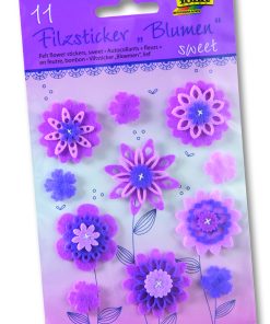 Folia Keçe Çiçek Sticker Sweet 11 çeşit