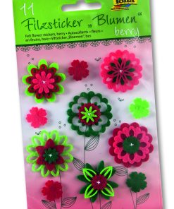 Folia Keçe Çiçek Stiker Berry 11 çeşit