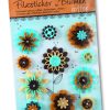 Folia Keçe Çiçek Stiker Coffee 11 çeşit
