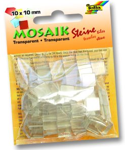 Folia Mozaik Transparan 10x10mm 45g beyaz
