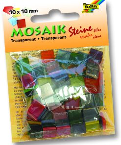 Folia Mozaik Transparan 10x10mm 45g karışık renk