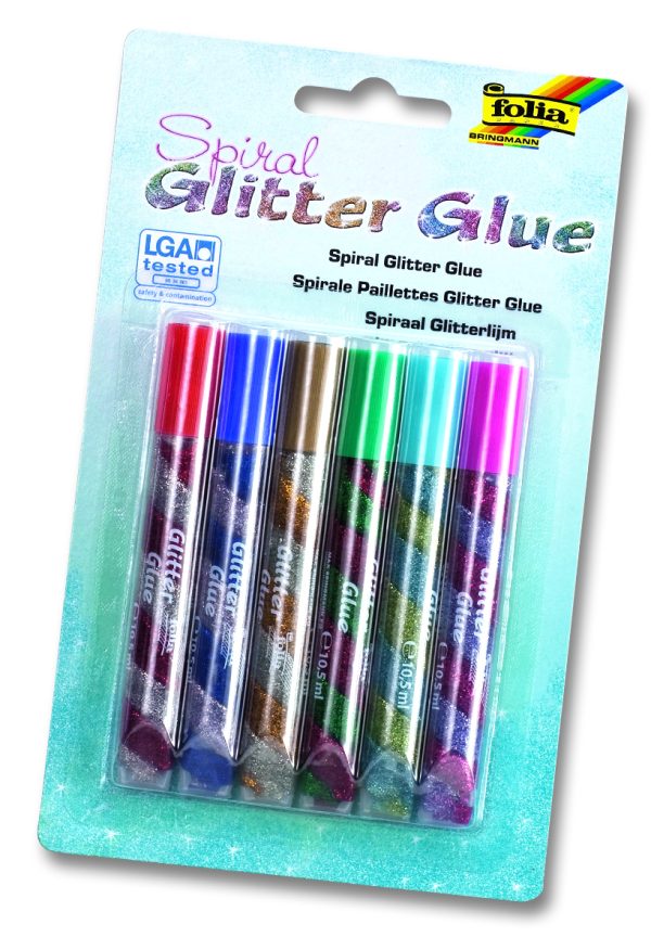 Folia Glitter-Glue Parlak yapıştırıcı set normal