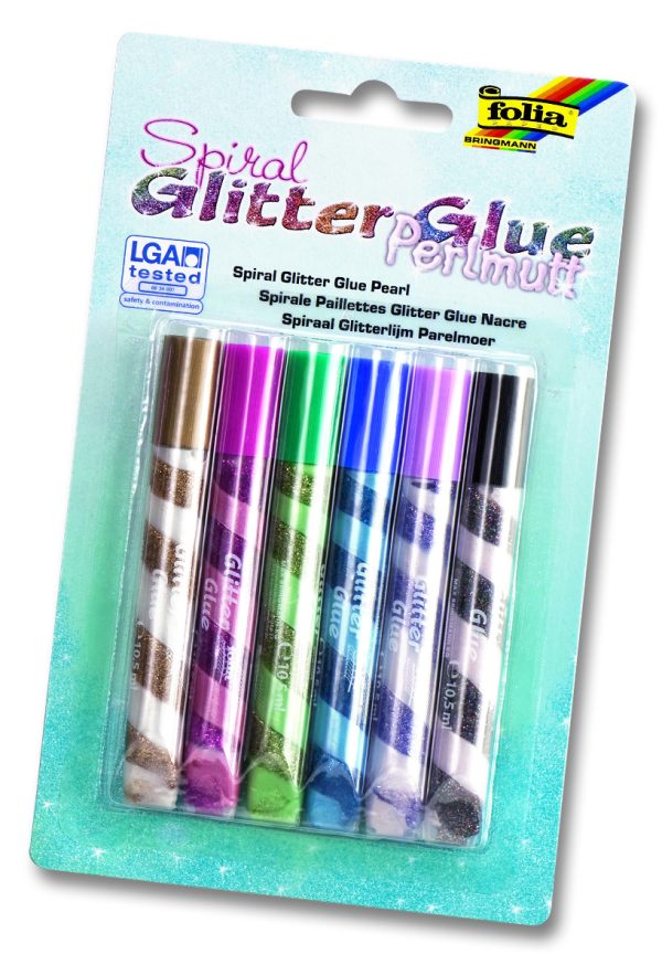 Folia Glitter-Glue Parlak yapıştırıcı set renkli