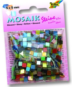 Folia Mozaik 5x5mm 45gr 10 renk Parlak 700 adet