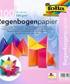F Origami Kağıdı 20X20 Gökkuşağı 100tabaka