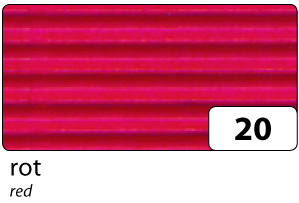 Folia Oluklu Karton 50x70 Kırmızı