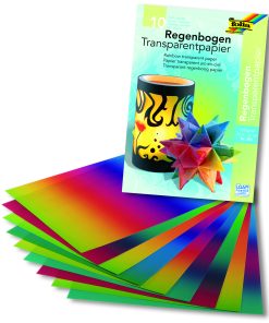 Folia Transparan 100gsm 22x32cm 10yaprak Gökkuşağı