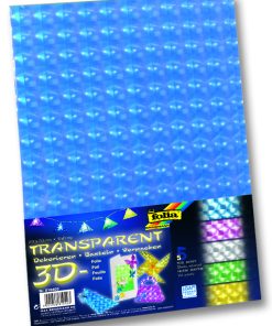 Folia Transparent 3D Foil 22x33cm 5 renk 5tabaka