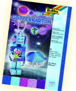 Folia Simli Karton 24X34cm 5 renk ice
