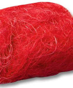 Folia Sisal Yün Şeklinde Kırmızı