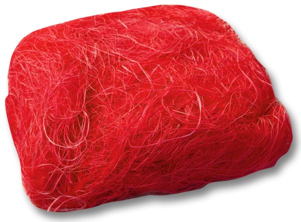 Folia Sisal Yün Şeklinde Kırmızı