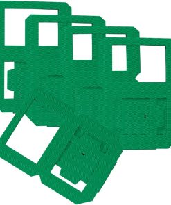 Folia Lathernen 3D oluklu karton 5 adet yeşil
