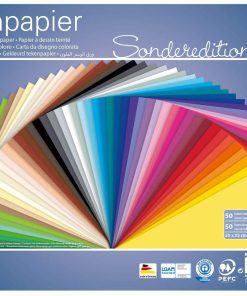 Folia Fon Kartonu 300gsm 50x70 50 renk 50 Tabaka
