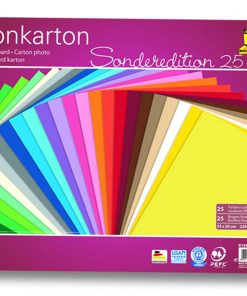 Folia Fon Kartonu 220gsm 25x35 25 renk 25 Tabaka
