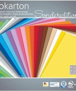 Folia Fon Kartonu 300gsm 25x35 25 renk 25 Tabaka