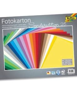 Folia Fon Kartonu 300gsm 35x50 25 renk 25 Tabaka