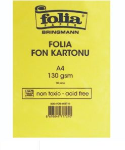 Folia Fon Kartonu 130gsm A4 10 renk 10tabaka