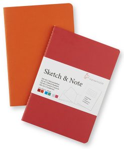 Sketch note A6 125g kırmızı ikili 20 ya