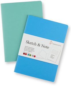 Sketch note A5 125g mavi ikili 20 ya