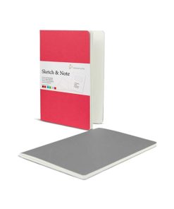 Sketch note A6 125g Gri/Pembe ikili 20 ya