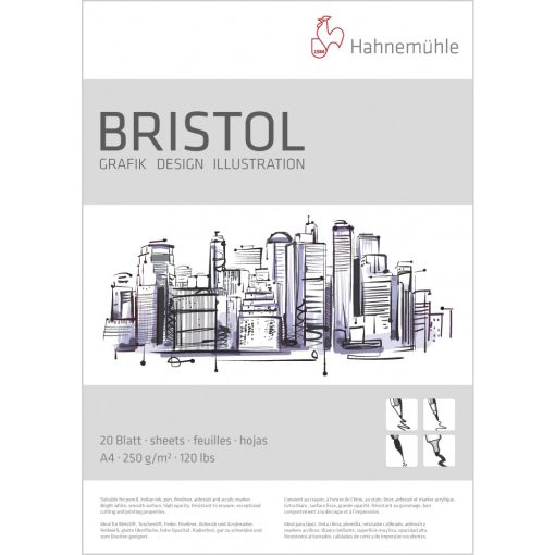 Bristol A4 Pad 250g 20 ya