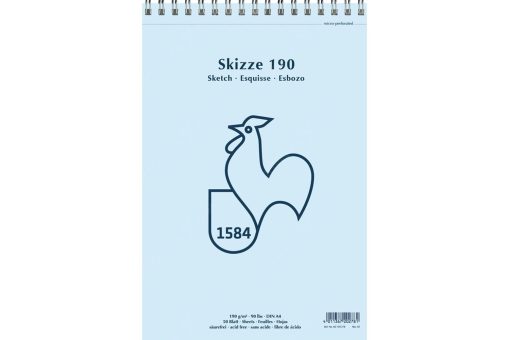 Sketch Pad Spiral 190g A4 50ya