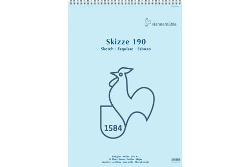 Sketch Pad Spiral 190g A2 50ya