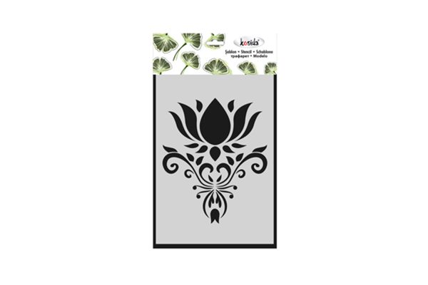 Kosida Stencil 15x20cm Nilüferli Motif