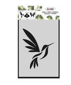 Kosida Stencil Set 15x20cm Kanatlılar 3 adet