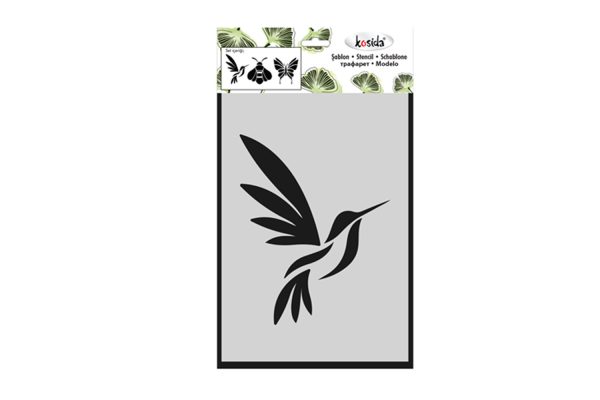 Kosida Stencil Set 15x20cm Kanatlılar 3 adet