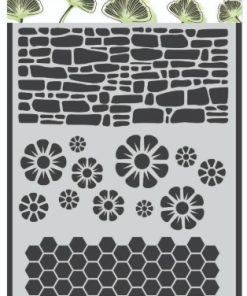 Kosida Stencil 20x30cm Yüzeysel Motifler