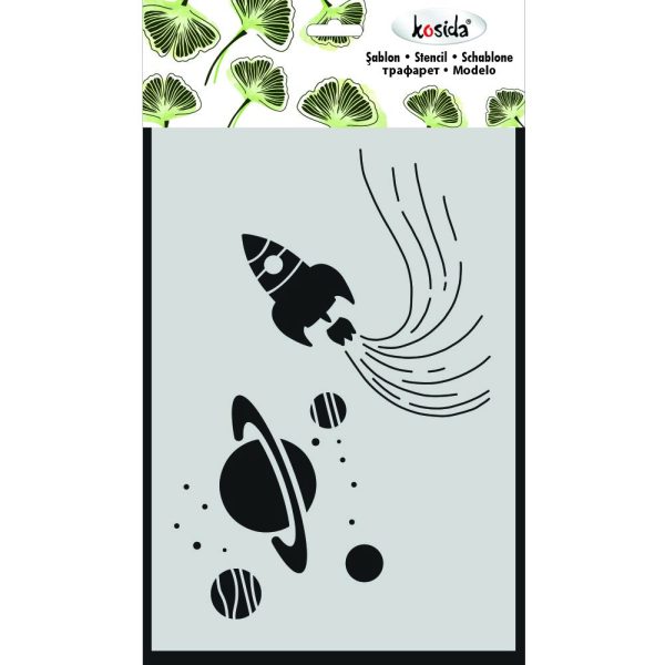 Kosida Stencil 20x30cm Uzay'da