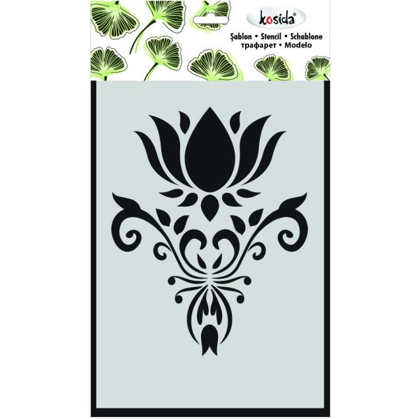 Kosida Stencil 20x30cm Nilüferli Motif