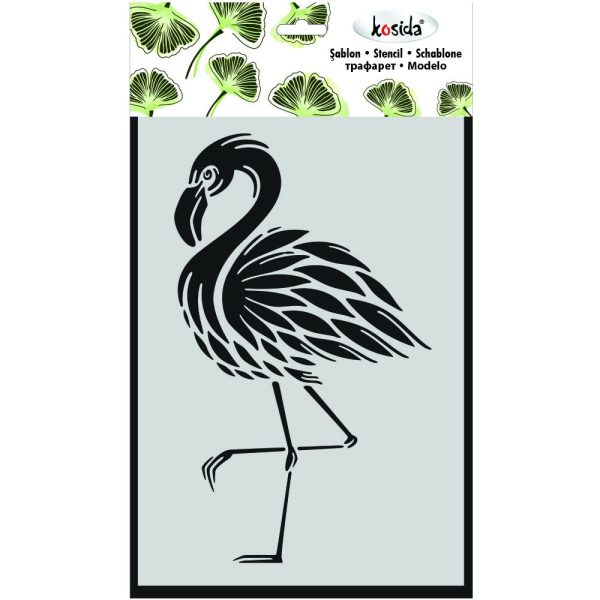 Kosida Stencil 20x30cm Flamingo