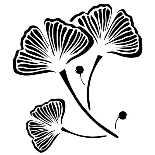 Kosida Stencil 20x30cm Ginkgo