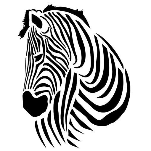 Kosida Stencil 20x30cm Zebra