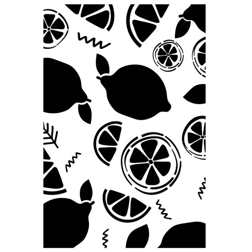 Kosida Stencil 20x30cm Limonlar