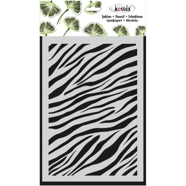 Kosida Stencil 20x30cm Zebra Deseni