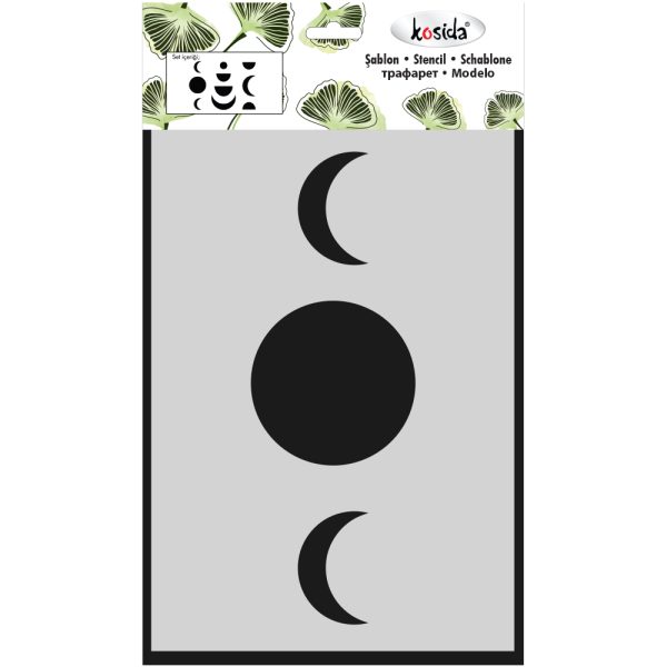 Kosida Stencil Set 20x30cm Ay 3 adet